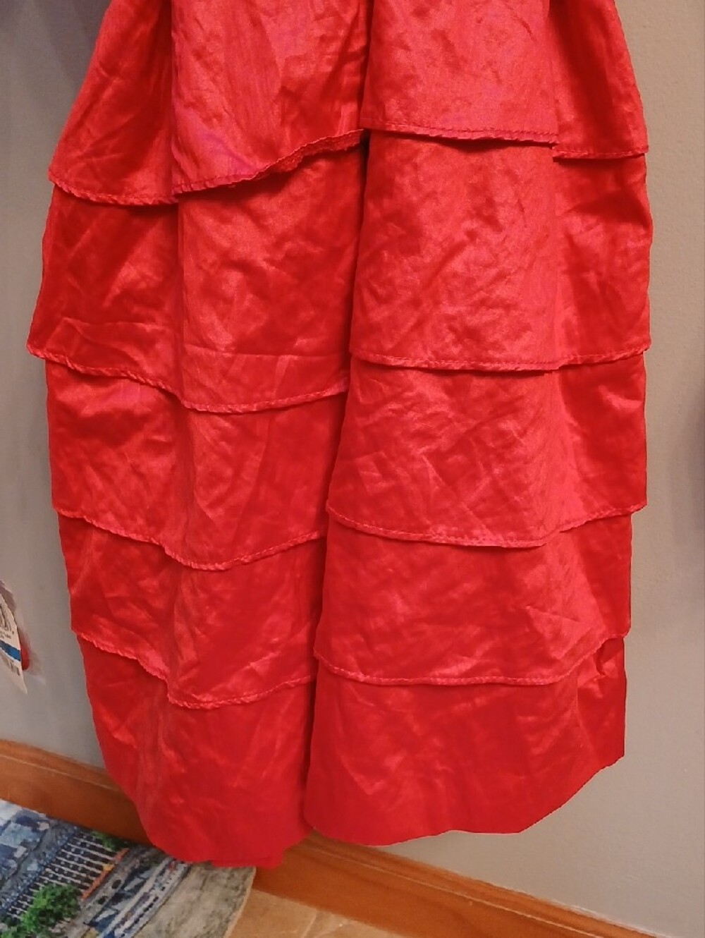 INC International Concepts Bright Red Double-Breasted Trench Coat - Picture 7 of 9